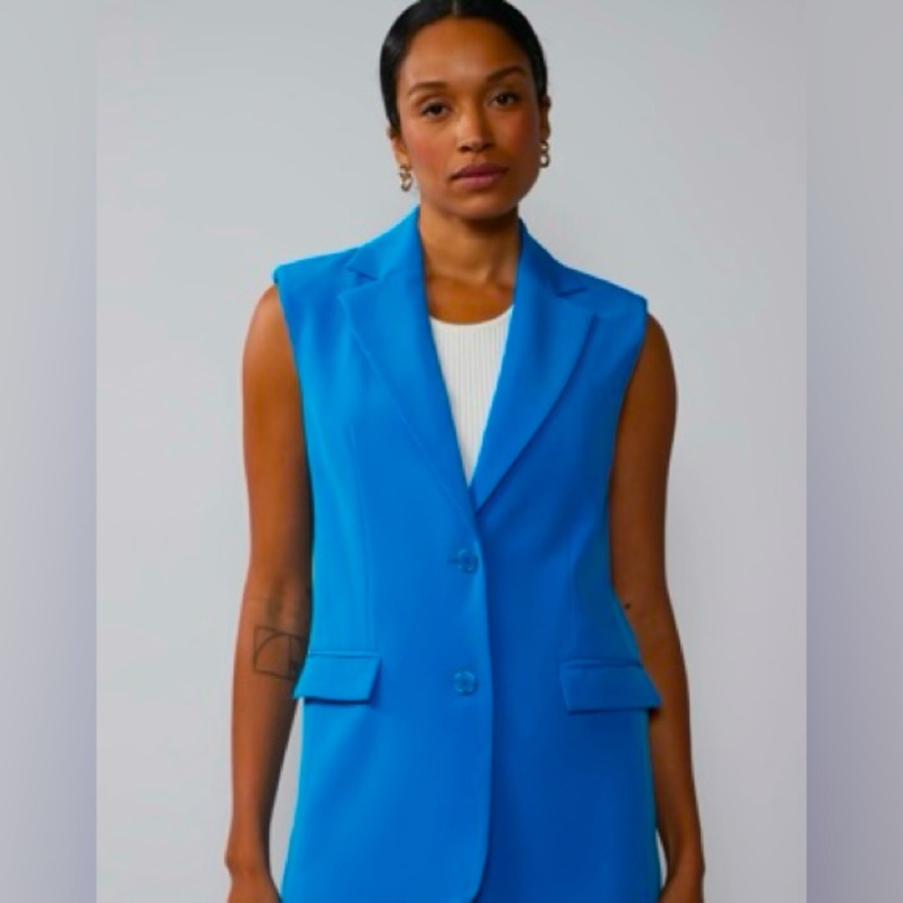 NY&C Notch Lapel Single Breasted Sleeveless Vest: work wardrobe must have